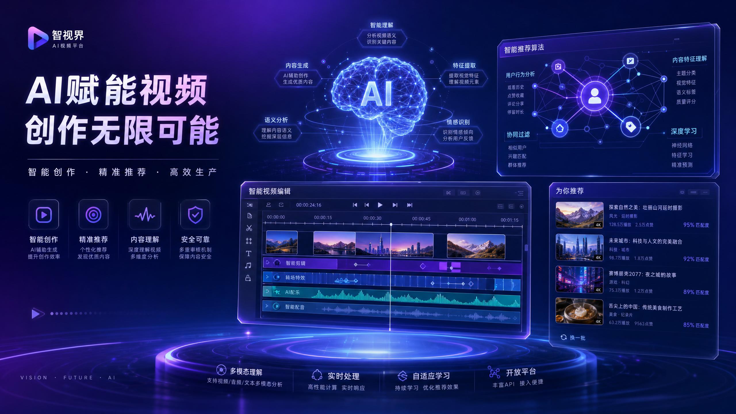 免费看片-AI赋能视频制作演示智能场景设计全流程